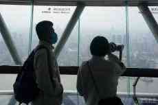 上海城市地標東方明珠塔恢復開放