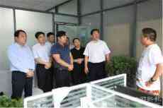 河南省商務(wù)廳副廳長(zhǎng)何松浩在鄲城縣調(diào)研電商扶貧工作