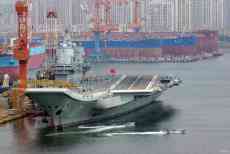 山東艦完成年度首次出海試驗訓練