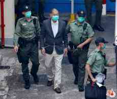 黎智英今早押往高等法院申請保釋