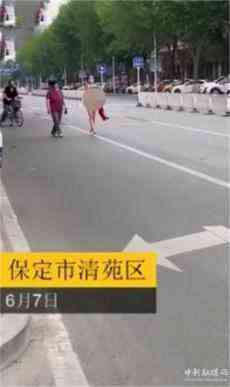 保定清苑：美女路上“秀服裝” 越秀越少，場面忒難堪