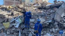 中國救援隊(duì)在土耳其開展救援行動(dòng)