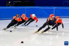 短道速滑——世錦賽：中國(guó)隊(duì)進(jìn)行賽前訓(xùn)練[組圖]