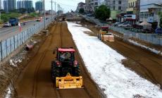 二軍路長崗段加緊建設