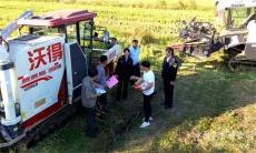 安徽廬江：農(nóng)機安全戰(zhàn)三秋