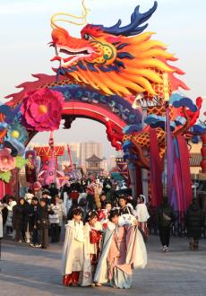 陜西西安：感受非遺迎龍年