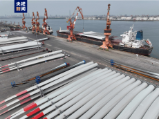 天津口岸今年首批國(guó)產(chǎn)風(fēng)電葉片順利出境