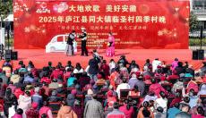 安徽廬江：傳統(tǒng)戲進(jìn)村 安全過(guò)大年