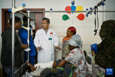 中國第25批援埃塞俄比亞醫(yī)療隊在當?shù)亻_展醫(yī)療服務