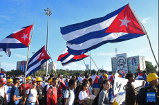 古巴多地舉行集會游行要求美國解除封鎖