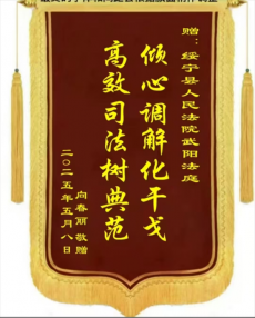 武陽法庭高效解紛  彰顯司法為民擔(dān)當(dāng)