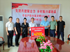 平安產(chǎn)險(xiǎn)“鄉(xiāng)風(fēng)文明100行動(dòng)”赴衡陽(yáng)縣開(kāi)展捐贈(zèng)活動(dòng)